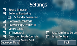 setting PPSSPP Android
