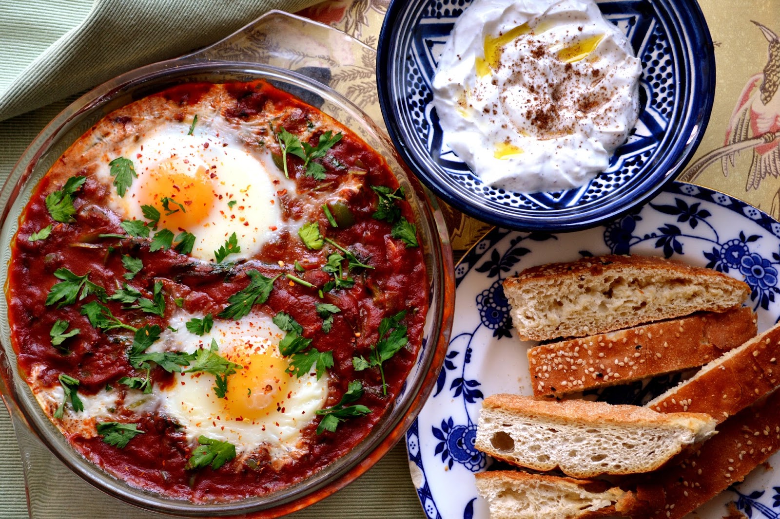 menemen - turkish eggs with sumac yoghurt • The Cutlery Chronicles