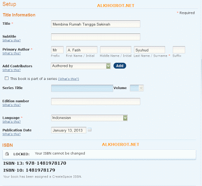 Cara Buat ISBN Buku Gratis Online