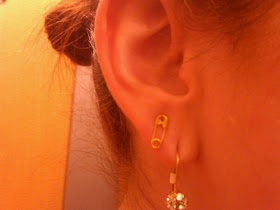Giles & Brother, Giles & Brother Tiny Safety Pin Earrings, Giles & Brother jewelry, Giles & Brother earrings, jewelry, earrings, Obsession of the Moment