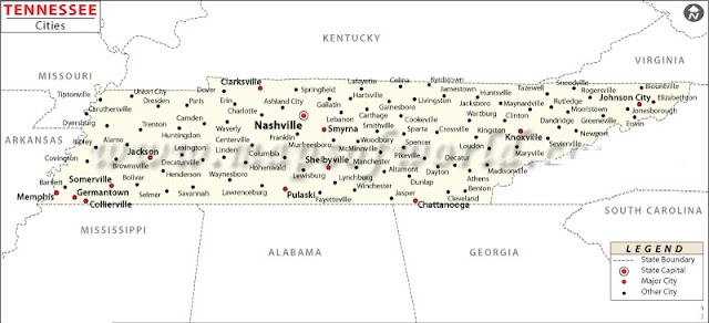 Map Of Tennessee State Map Of Usa Map Of Tennessee State Map Of Usa