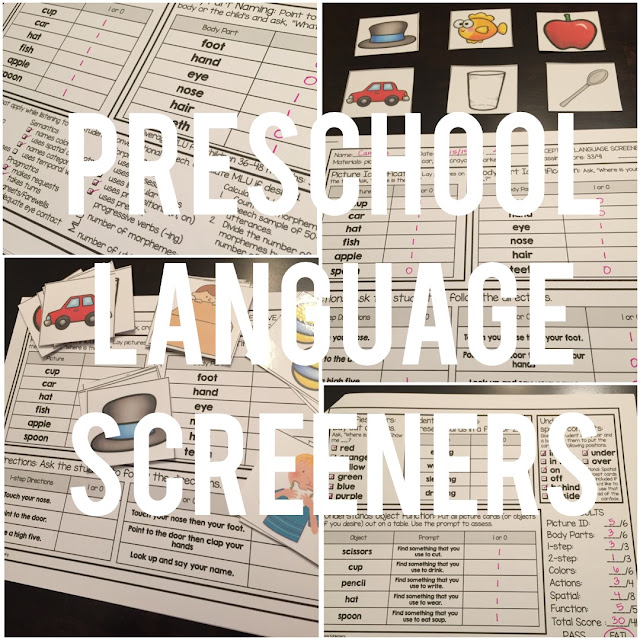 Preschool Language Screeners Primary Punch