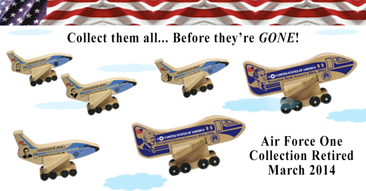 Pepperell Crafts! Inaugural Sale Air Force One Planes at Holgate Toys