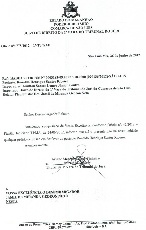 HABEAS CORPUS MODELO habeas corpus modelo: