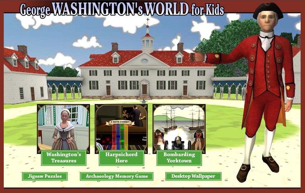 clark aldrich first drafts profile george washington s world for kids