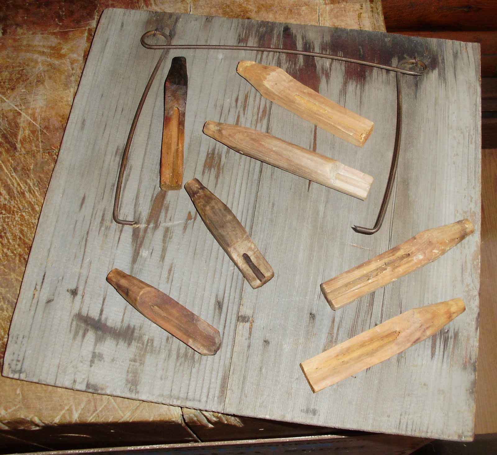 Log Cabin Antiques & Gifts Wooden sap bucket cover and sap spiles