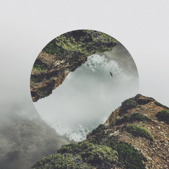 As paisagens refletidas em figuras geométricas nas foto-manipulações de Victoria Siemer Victoria Siemer witchoria fotografia e photoshop surreal figuras geométricas paisagens invertidas
