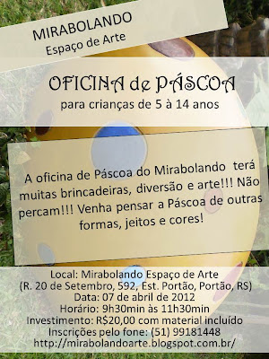 OFICINA DE PÁSCOA PARA CRIANÇAS!