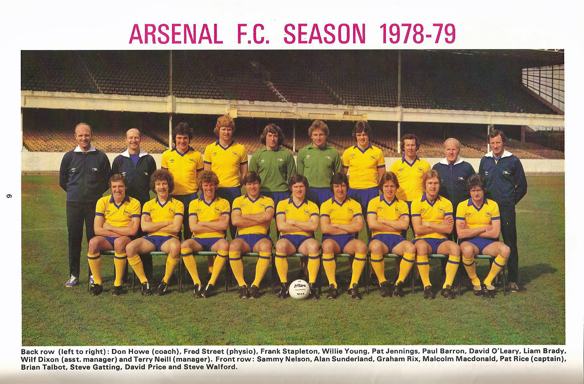 THE VINTAGE FOOTBALL CLUB F.A CUP FINAL 1979. Arsenal vs Manchester