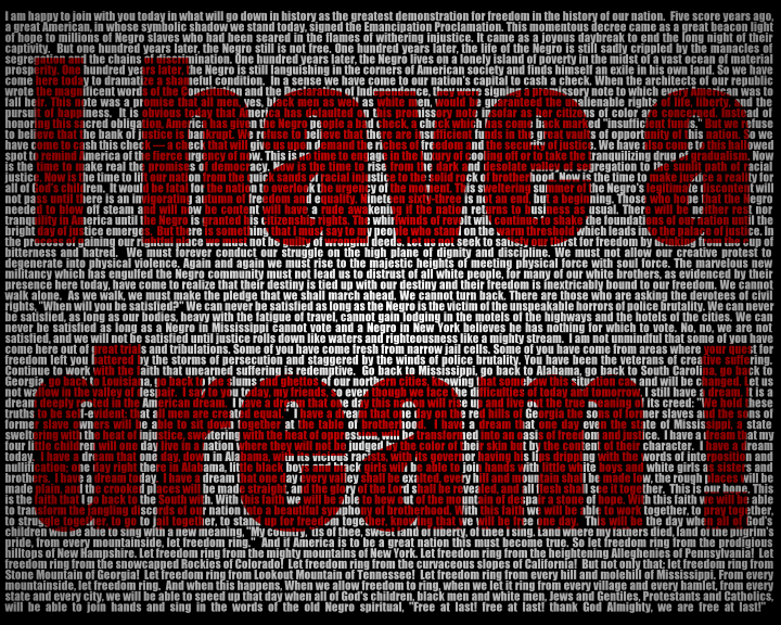 main thesis of i have a dream speech main thesis of i have a dream speech
