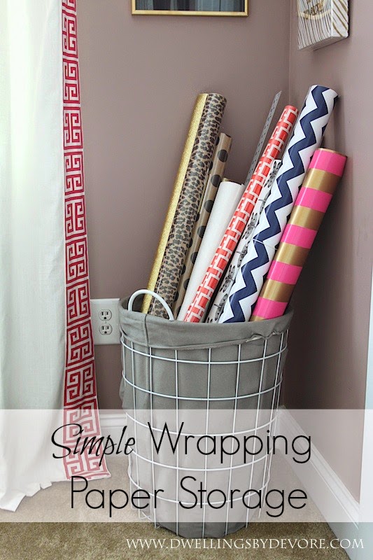 Dwellings By DeVore Simple Wrapping Paper Storage