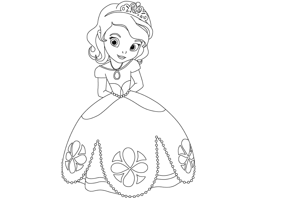 beautiful princesa sofia colour drawing hd wallpaper free