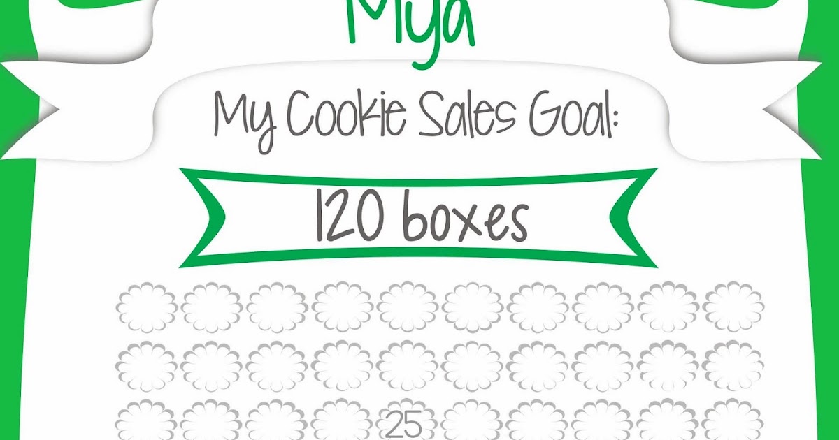 Fashionable Moms Girl Scout Cookie Sales Free Printable Goal Poster!