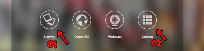 opções para carregamento de fotos upload upload
