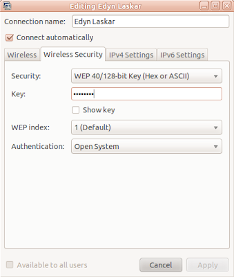 Membagi koneksi WIFI di Ubuntu 10.10