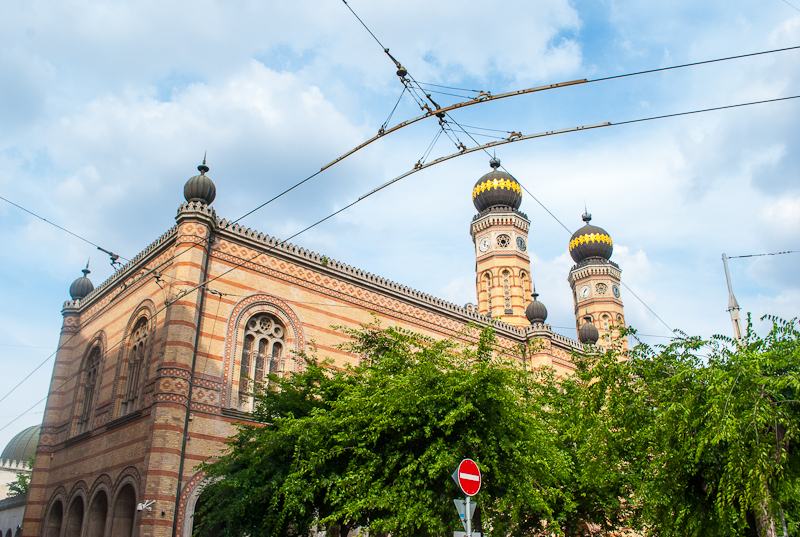 Main synagogue in Jewish Quarter in Budapest Main synagogue in the Jewish quarter of budapest