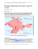 Map of Russian seizures and military actions in the Crimea region which it recently annexed from Ukraine.