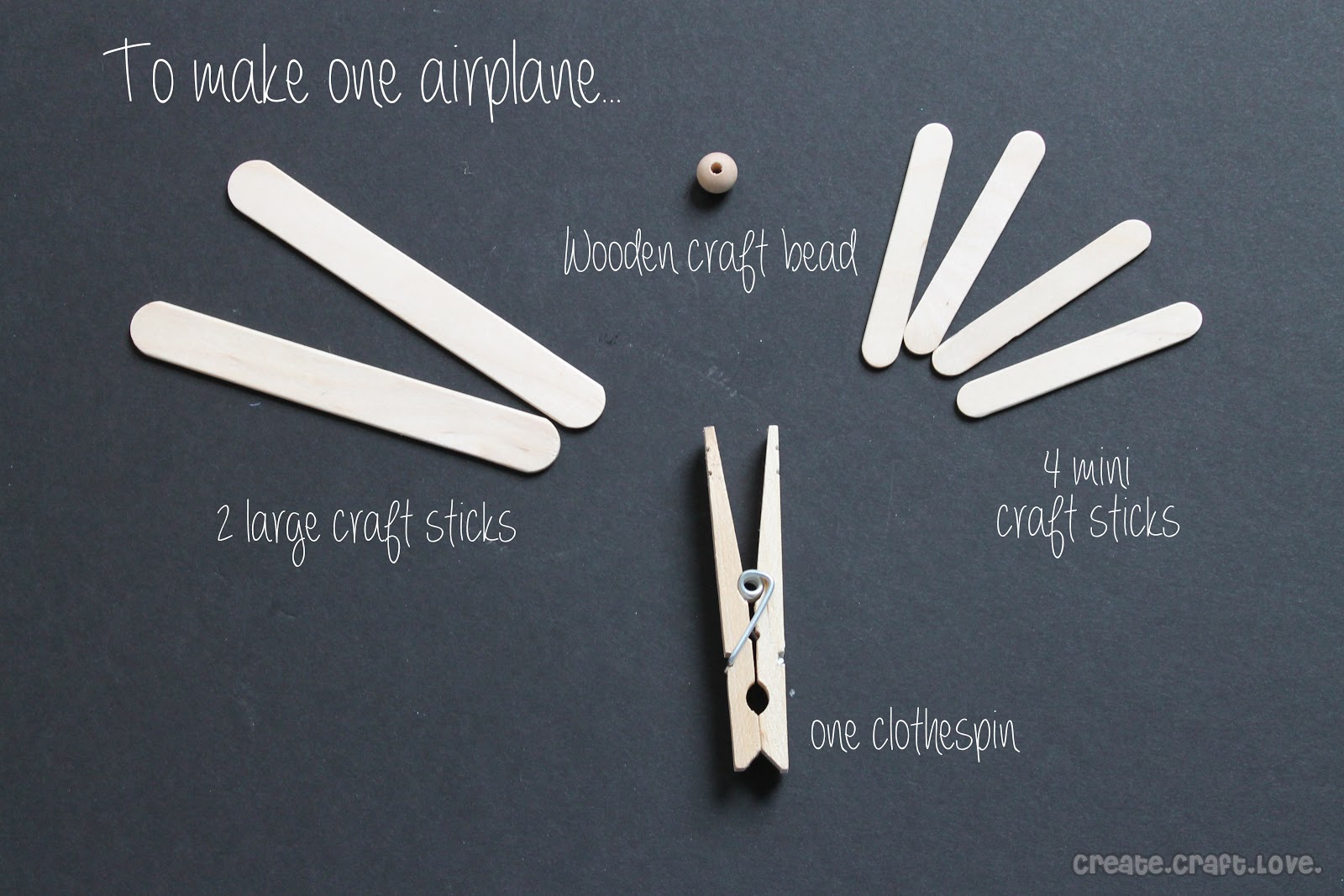 clothespin airplanes party favors create craft love