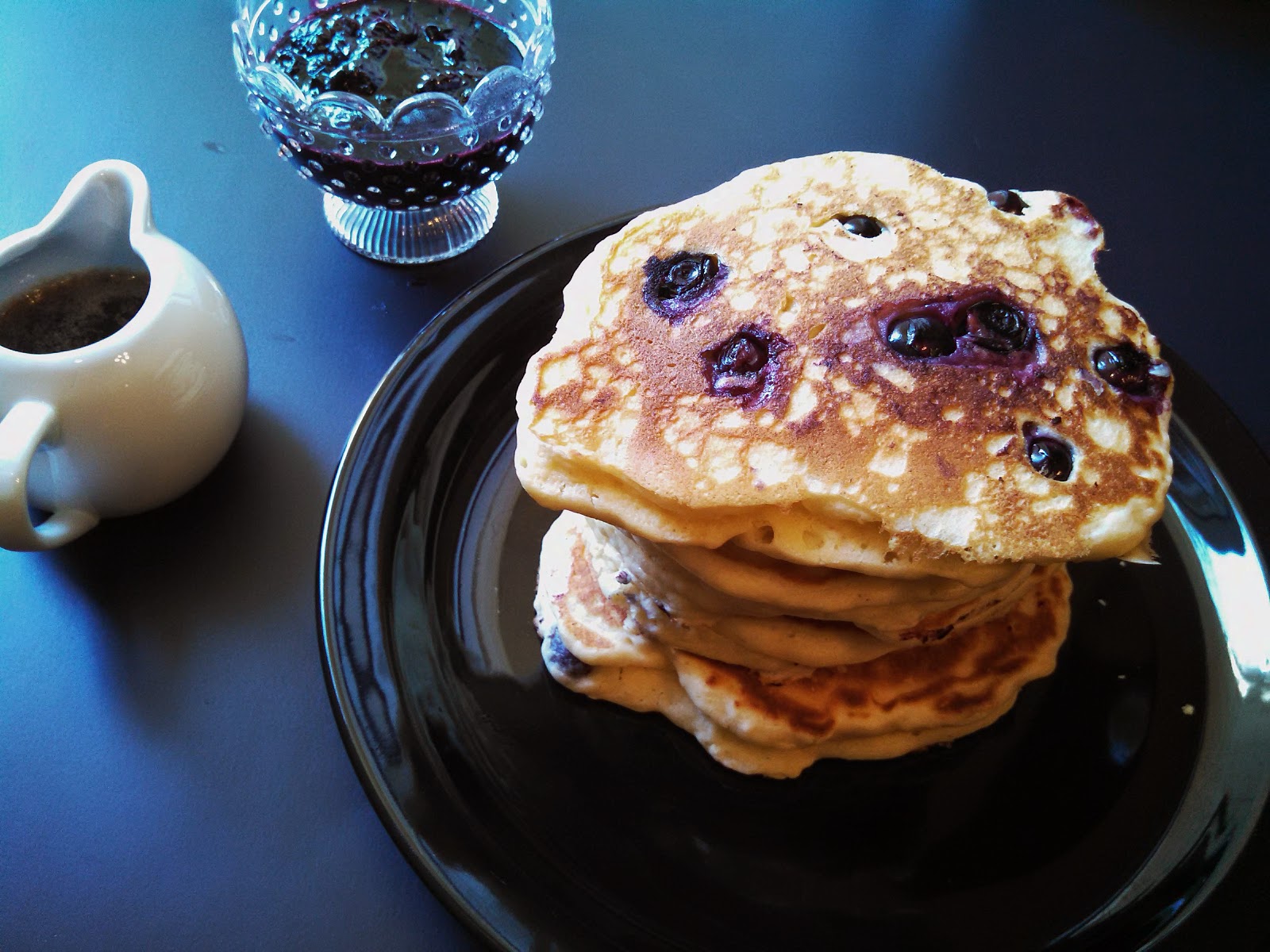 Hot Dog It's a Food Blog Blueberry Pancakes with Maple Butter