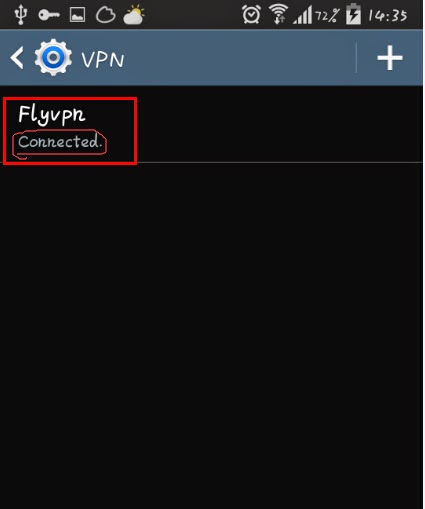 Confirmer la connexion de VPN réussi Confirmer la connexion de VPN réussi