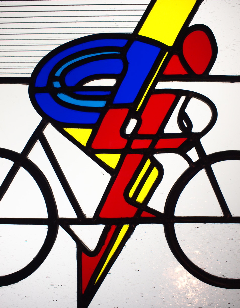 R. G. Croudace Stained Glass Stained glass commission Bicycles!