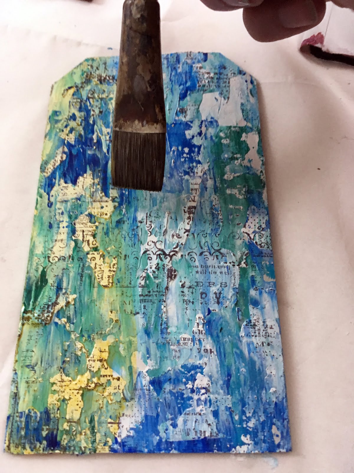 Andy Skinner Quick Mixed Media Background Tutorial