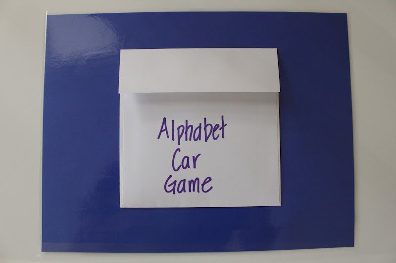 Keeping up with the Kiddos Alphabet Car Game