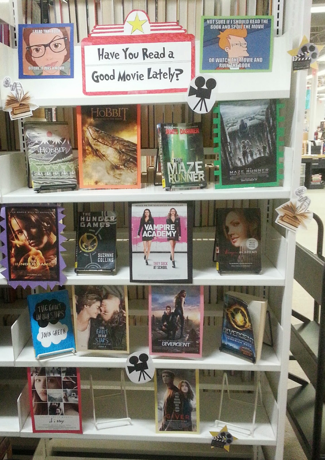 Oberlin Public Library Displays August Young Adult Display