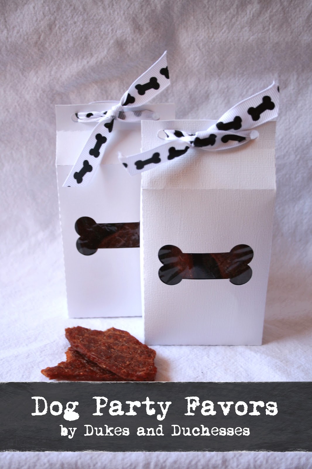 Doggy Bag Party Favors with Healthy Dog Treats Dukes and Duchesses