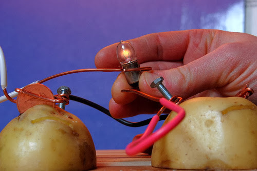 A Potato Battery Can Light Up a Room For Over a Month