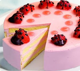 bizcocho de yogurt de fresa bizcocho de yogurt de fresa