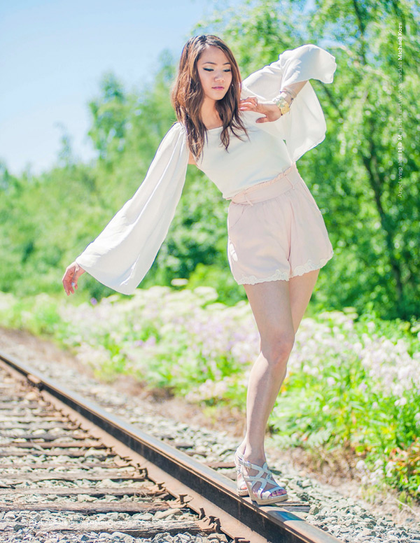 jasmine zhu stylist portfolio summer outfit photoshoot, vancouver fashion blog