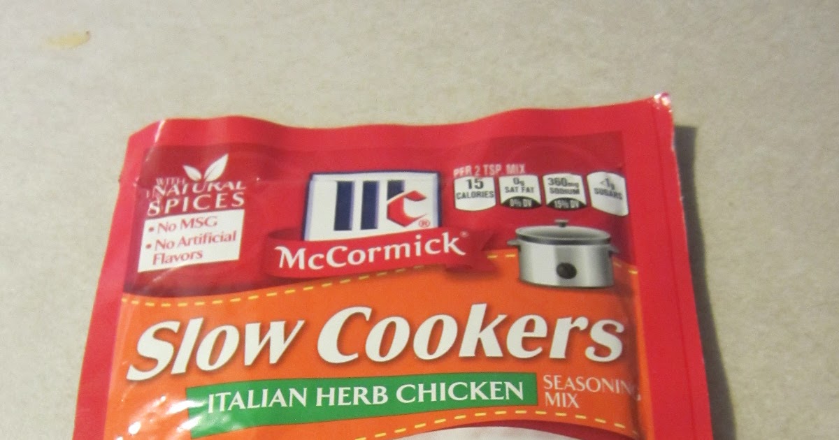 twocraftingmoms McCormicks Slow Cooker Italian Herb Chicken