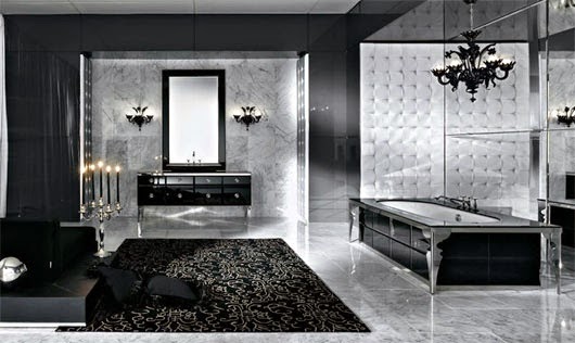 luxurious black and white bathroom ideas, designs, furniture