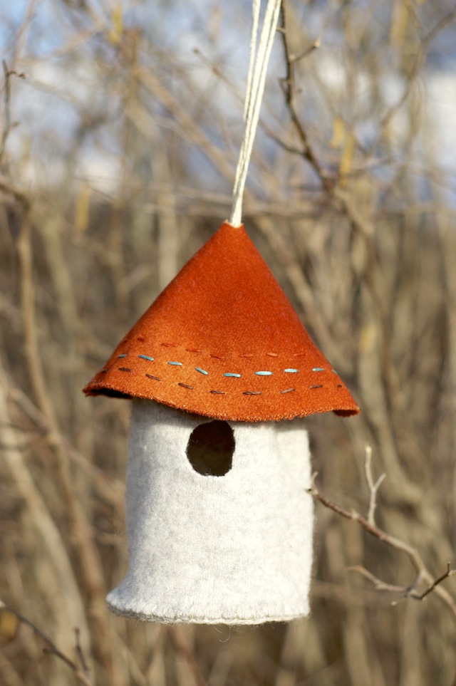 The Sitting Tree Felted Birdhouse