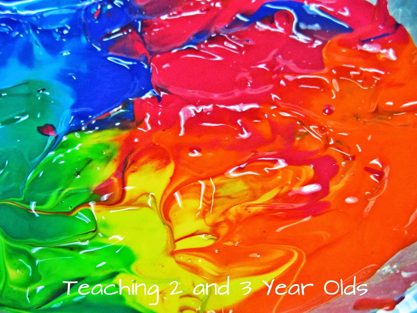 Teaching 2 and 3 Year Olds Painting with Tissue Boxes