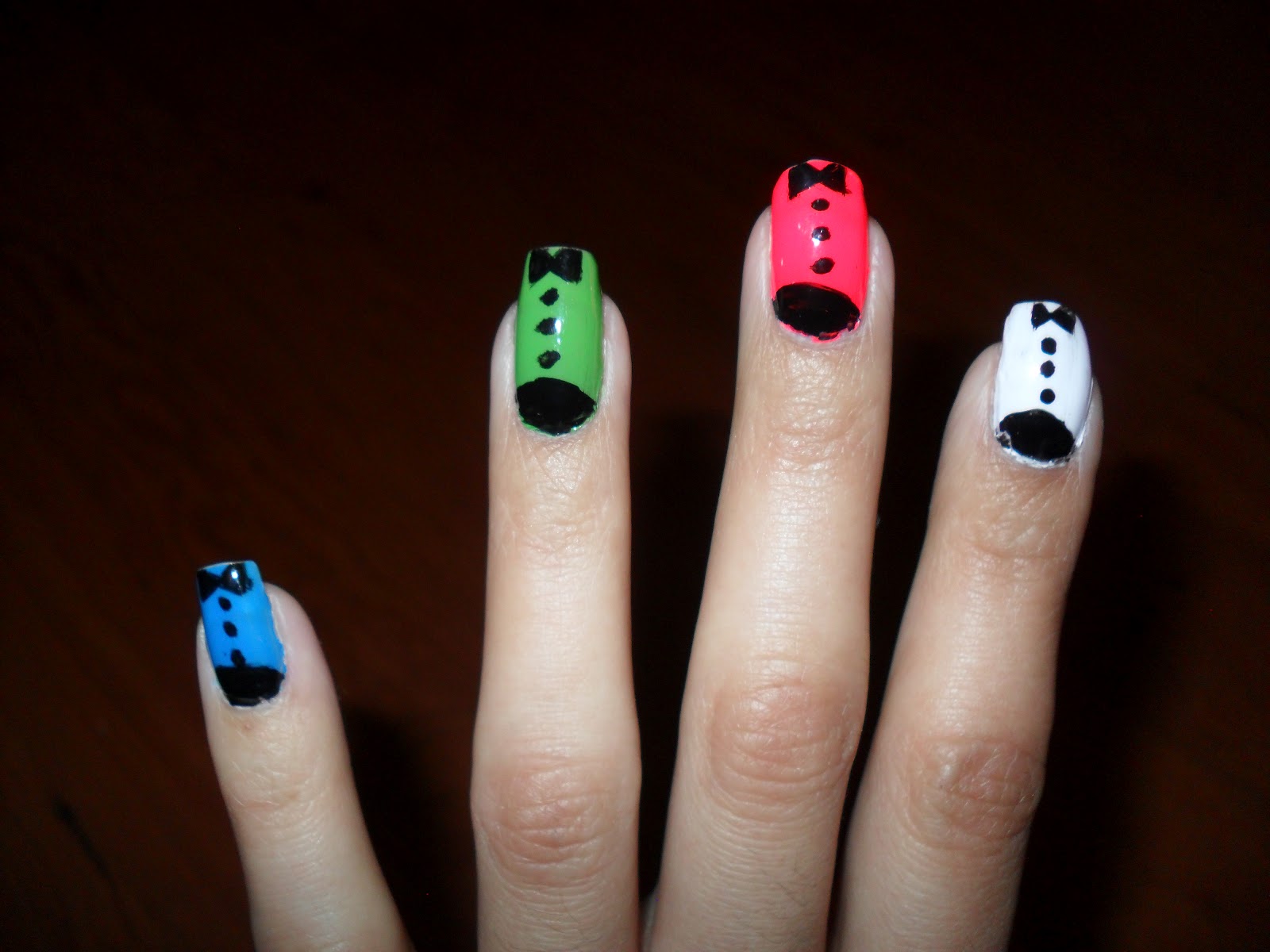 6. Tuxedo Nail Design for Short Nails - wide 9