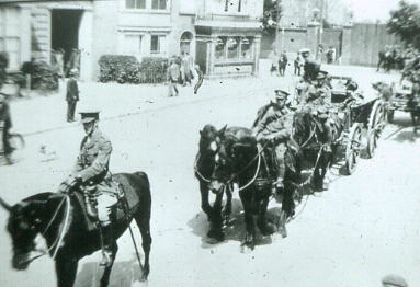 Troops approaching Gosport Station 1920s