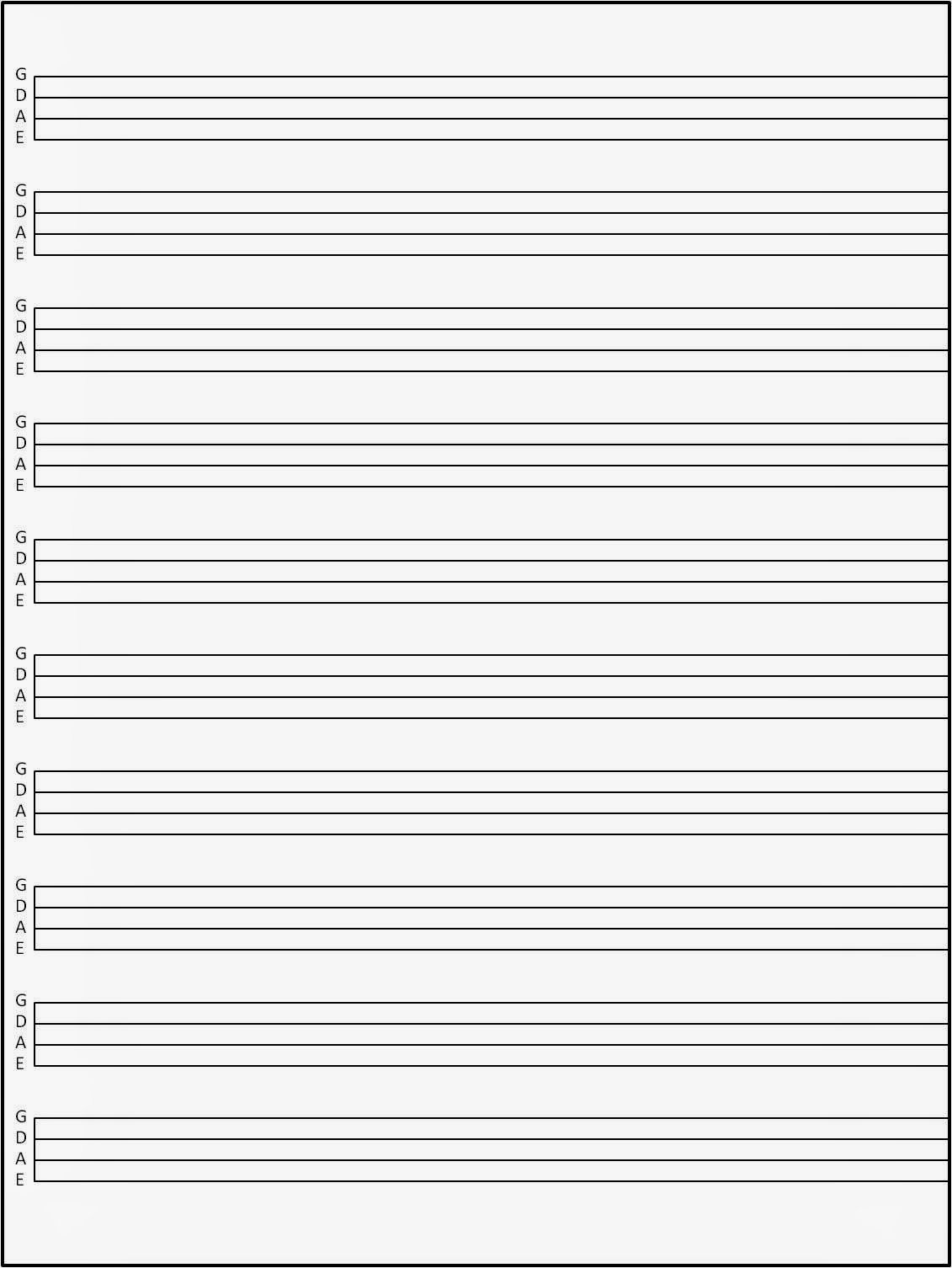 Blank Drum Chart