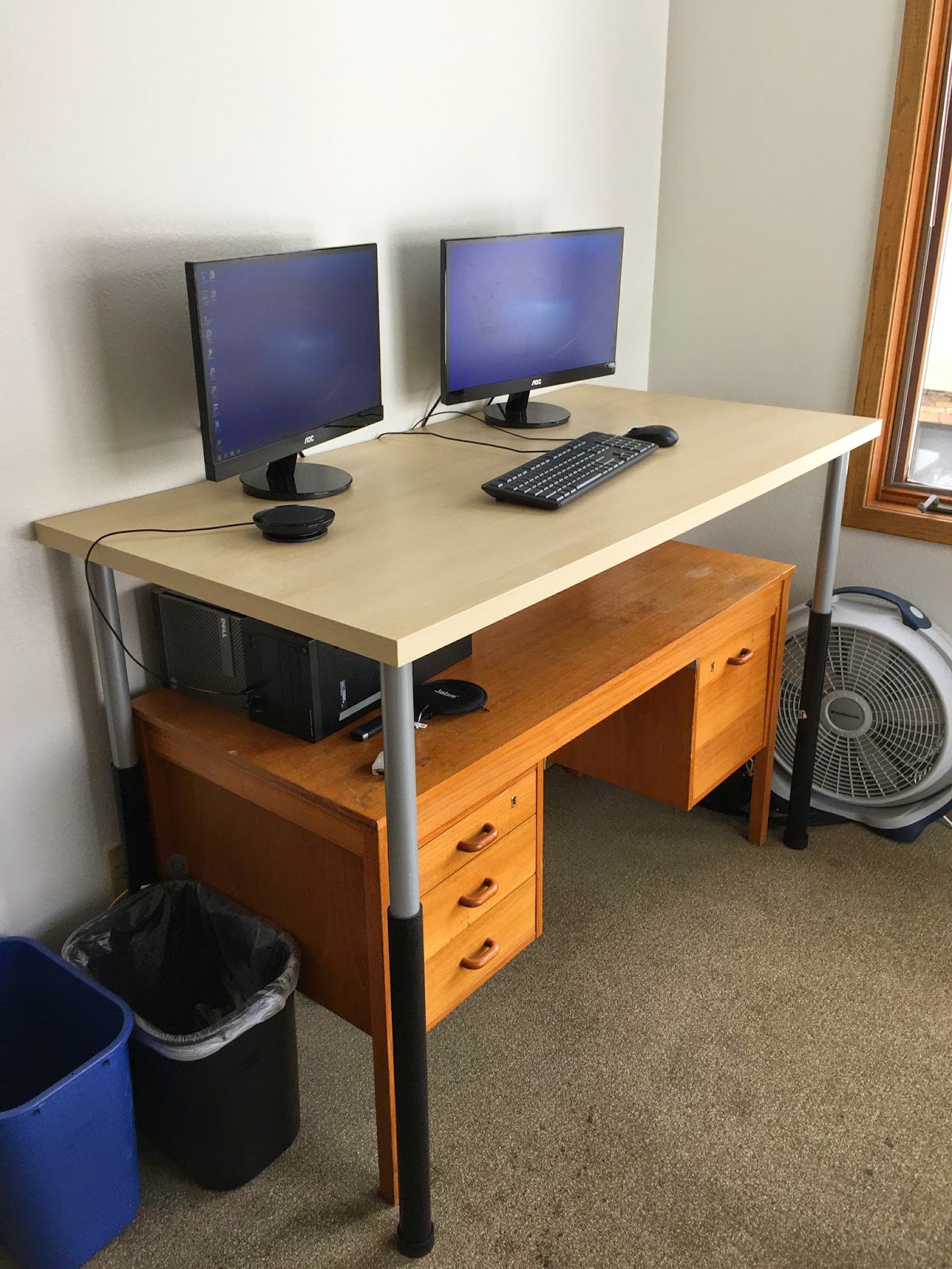 Daniel at Work Cheaper and Easier Ikeabased Standing Desk