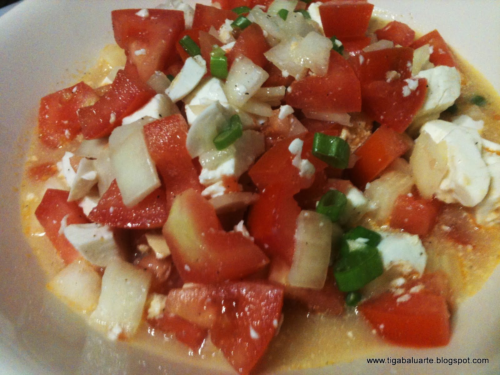 Casa Baluarte Filipino Recipes Salted Egg and Tomato Salad