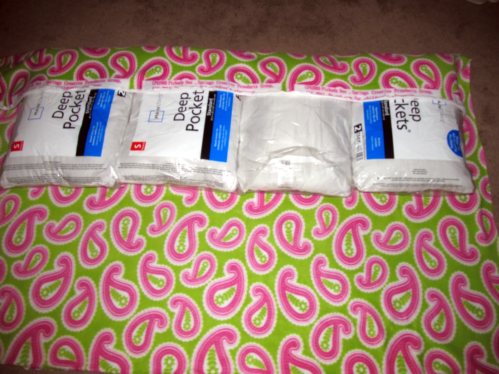 Bit of Blue Sky Pillowcase Mattress Tutorial