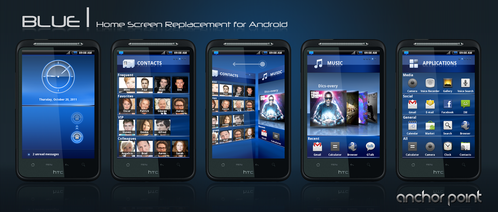 Blue Android Home Screen Replacement Concept Farhan Ahmad Visual