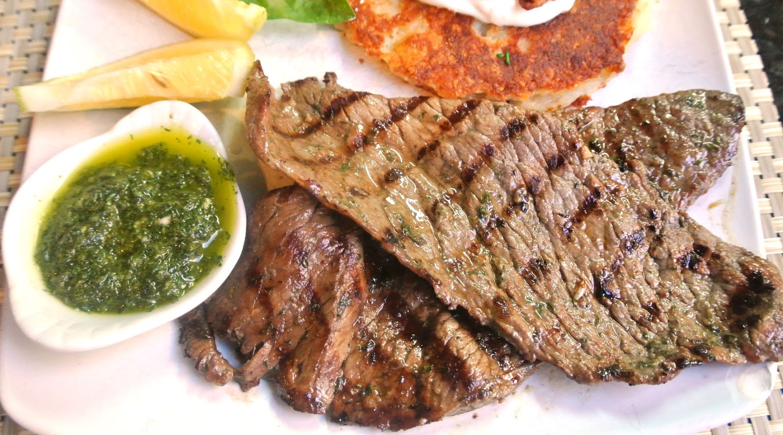 Mom, What's For Dinner? Steak with Herb Salsa Verde