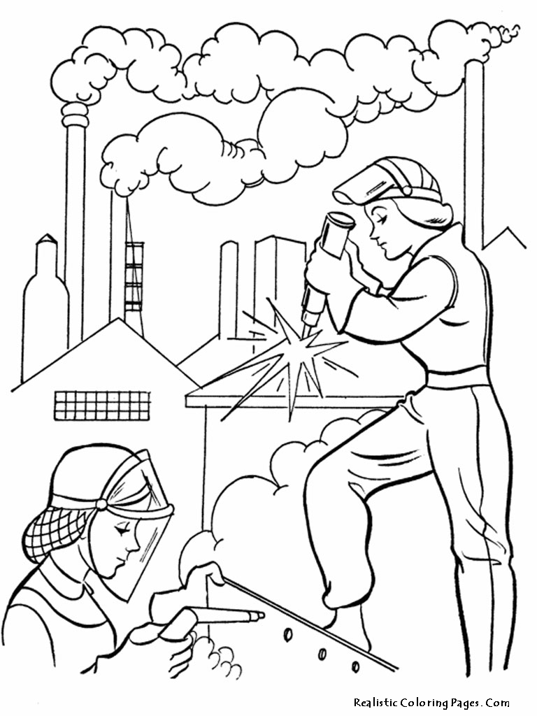 Labor Day Coloring Pages For Kids | Realistic Coloring Pages