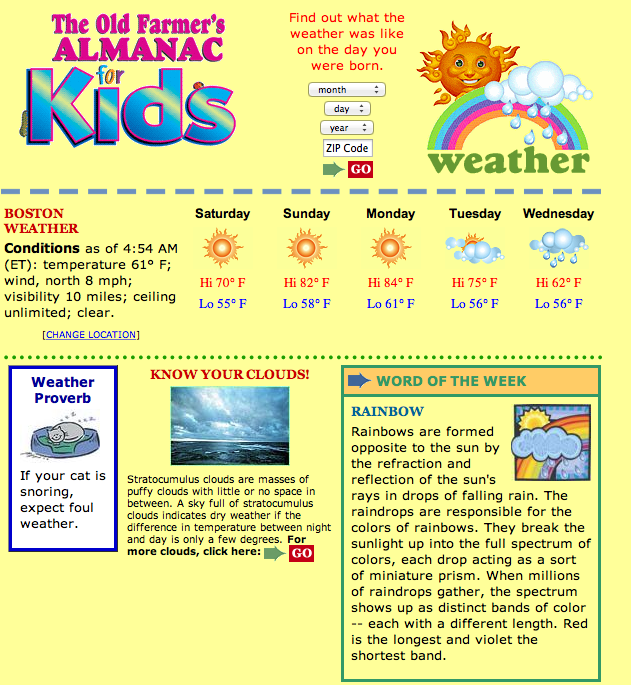 Dragon's Den Curriculum Wild, Wonderful Weather!