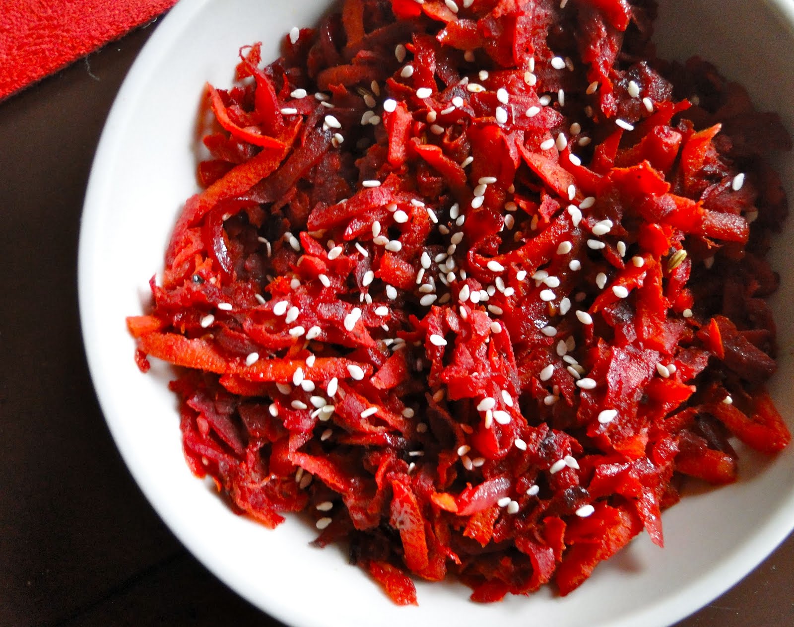 SketchFree Eating Carrot Beet "Springroll" Stir fry