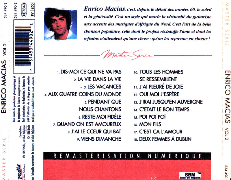 My music new: Enrico Macias - Enrico Macias - Master Série (CD2)