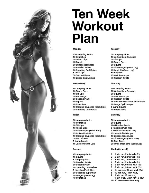 Insert Cute Title Here]: 10 Week Workout Plan