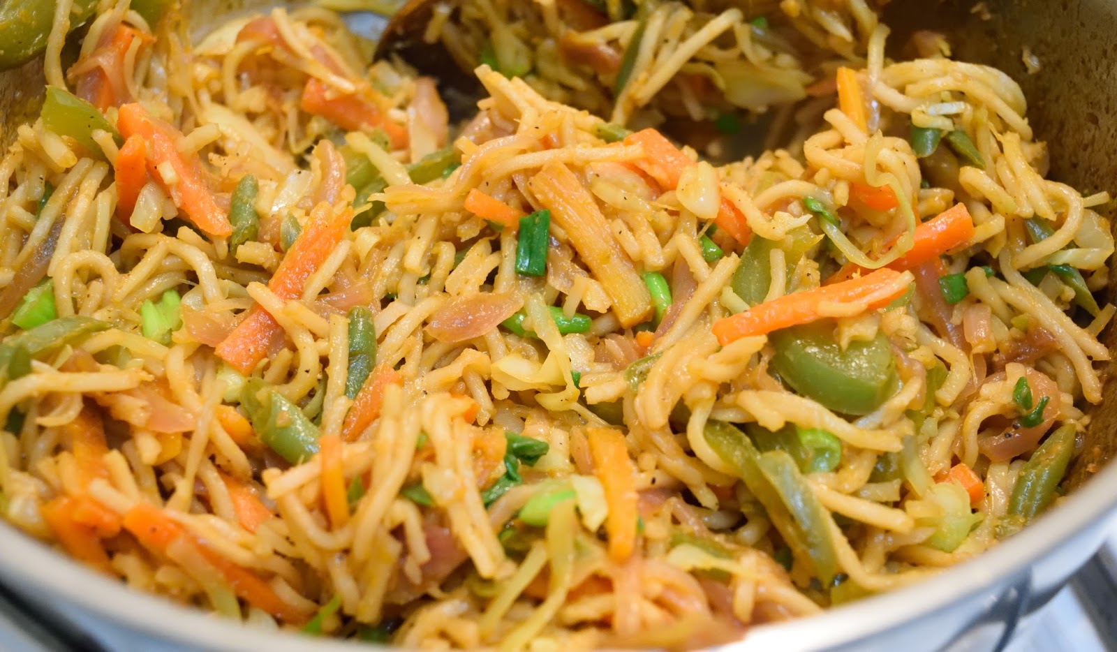 On the Flame by Rekha Nahata Noodles Stuffed Puff Indo Chinese Style